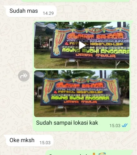 Pengiriman Papan Bunga Jurangjero Karangmalang